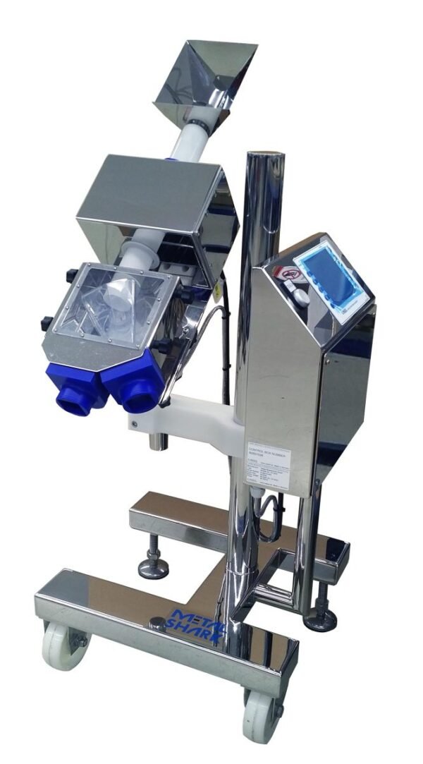 Metal detector for the pharmaceutical industry